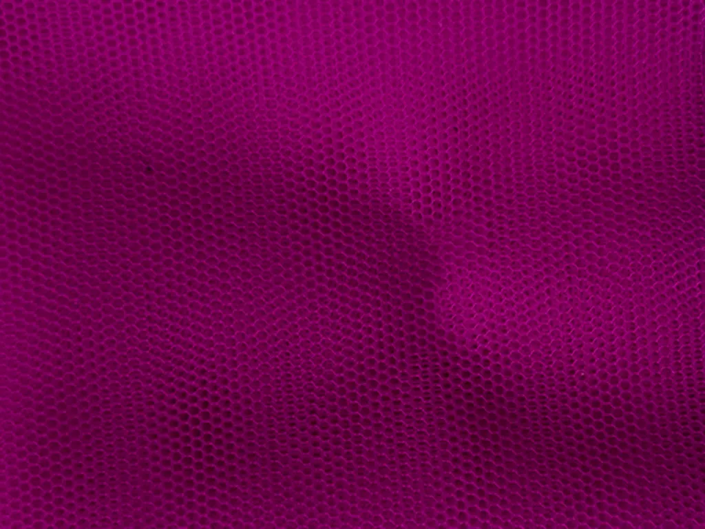 Magenta Plain Net Fabric