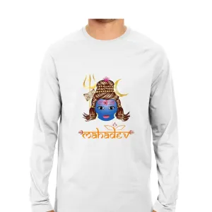 Mahadev Men Round Neck Long Sleeve printed T-Shirts