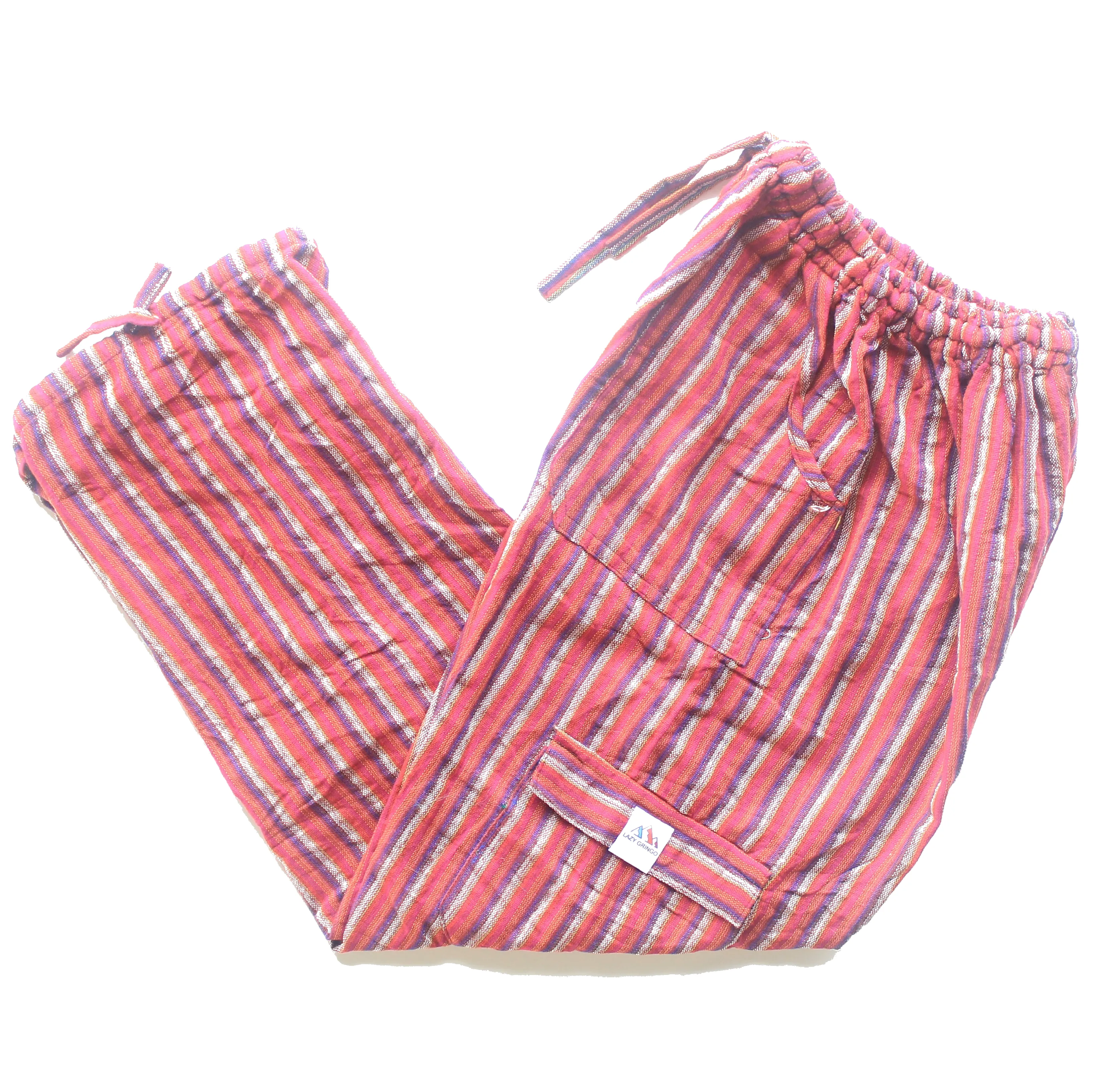 (Medium) Purpleish with White and Blue Stripes 0170