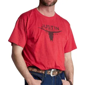 Men's Justin Bull Skull Tee - J-G3214RD