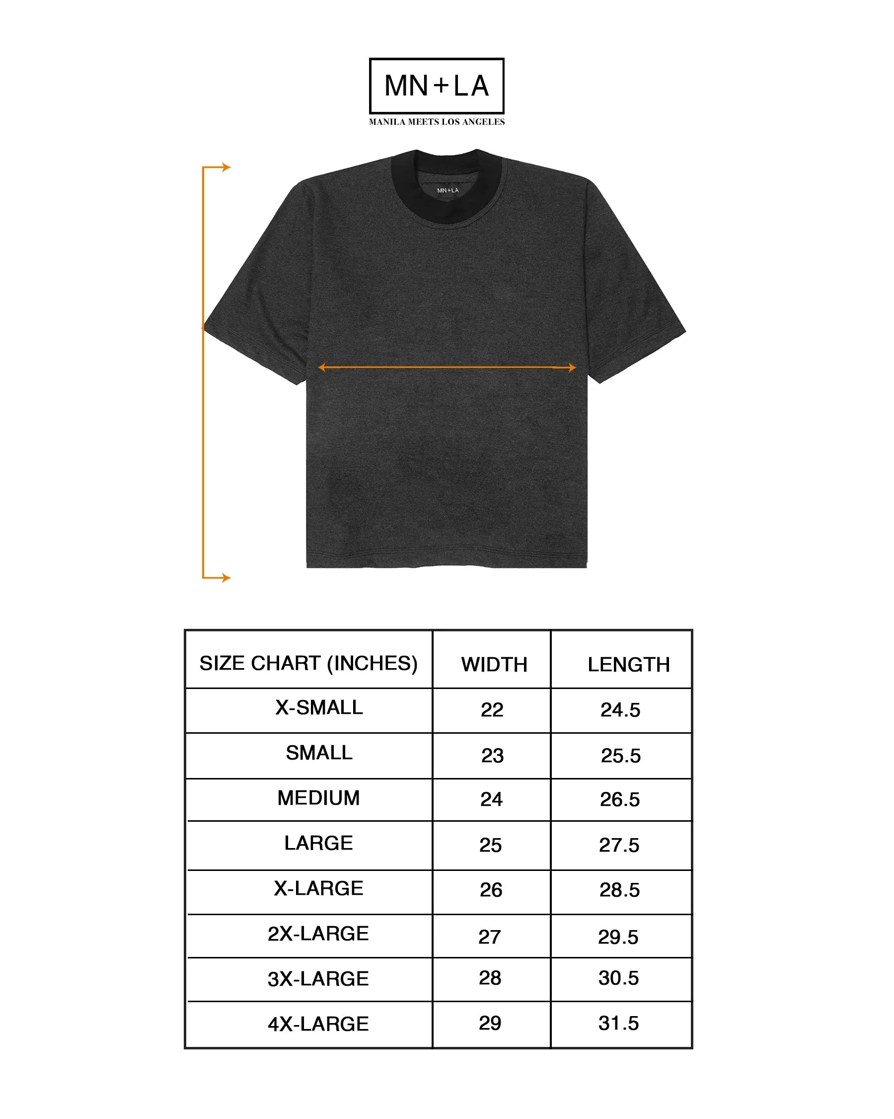 MOCK NECK TEE IN MIDNIGHT HEATHER