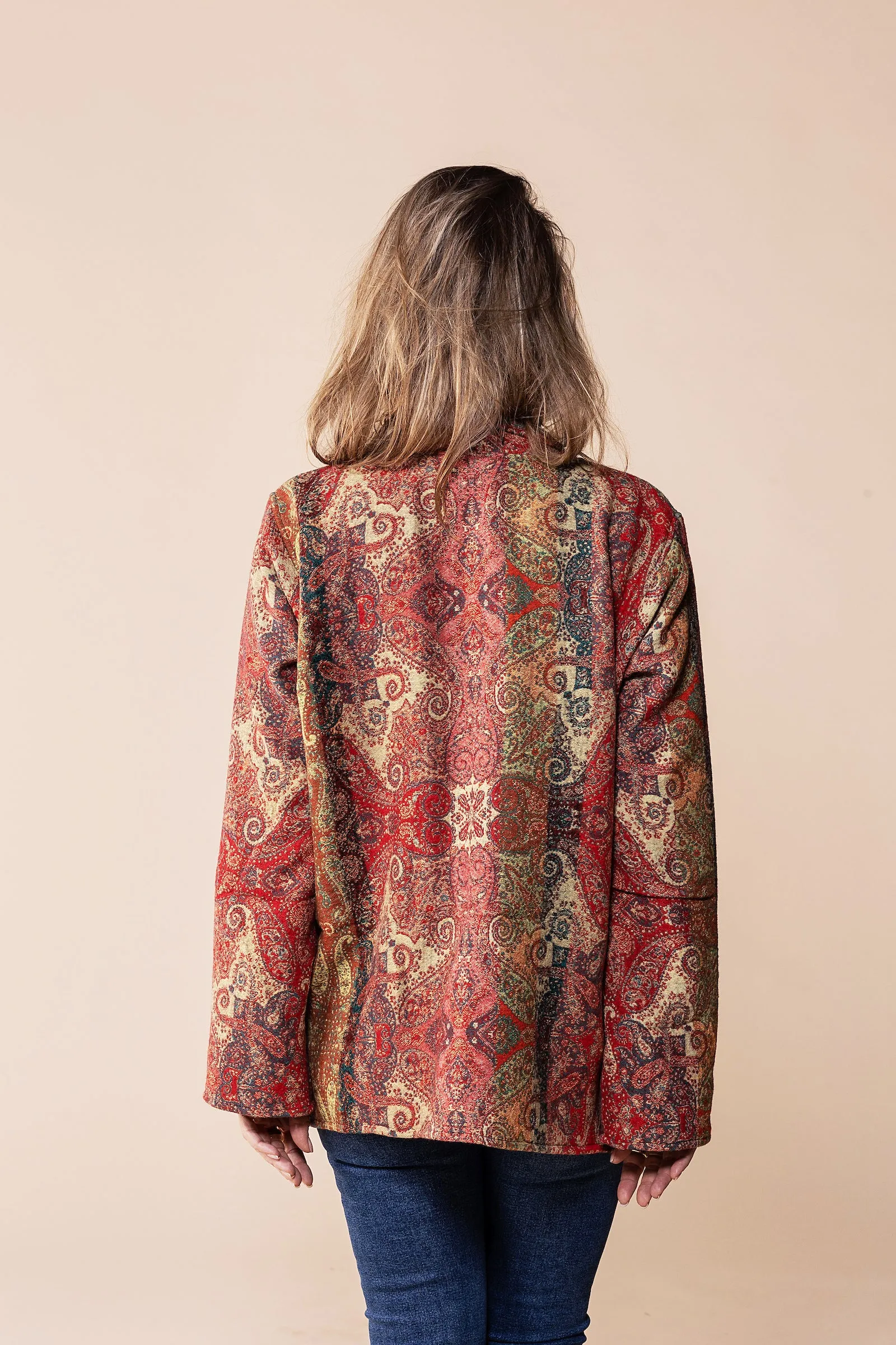 Moksha Reversible Jacket in Merino Wool Last One in Size 18