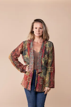 Moksha Reversible Jacket in Merino Wool Last One in Size 18