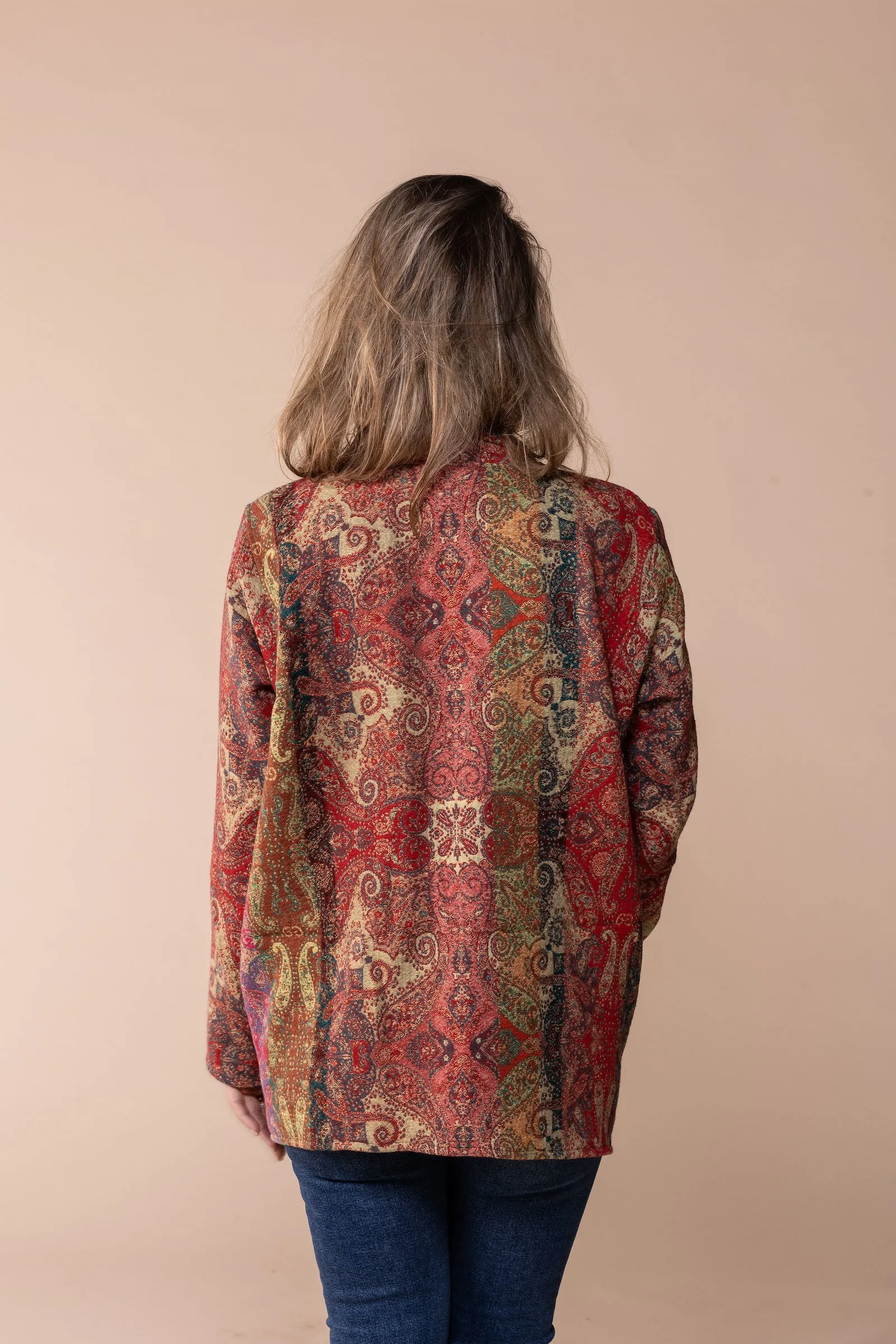 Moksha Reversible Jacket in Merino Wool Last One in Size 18
