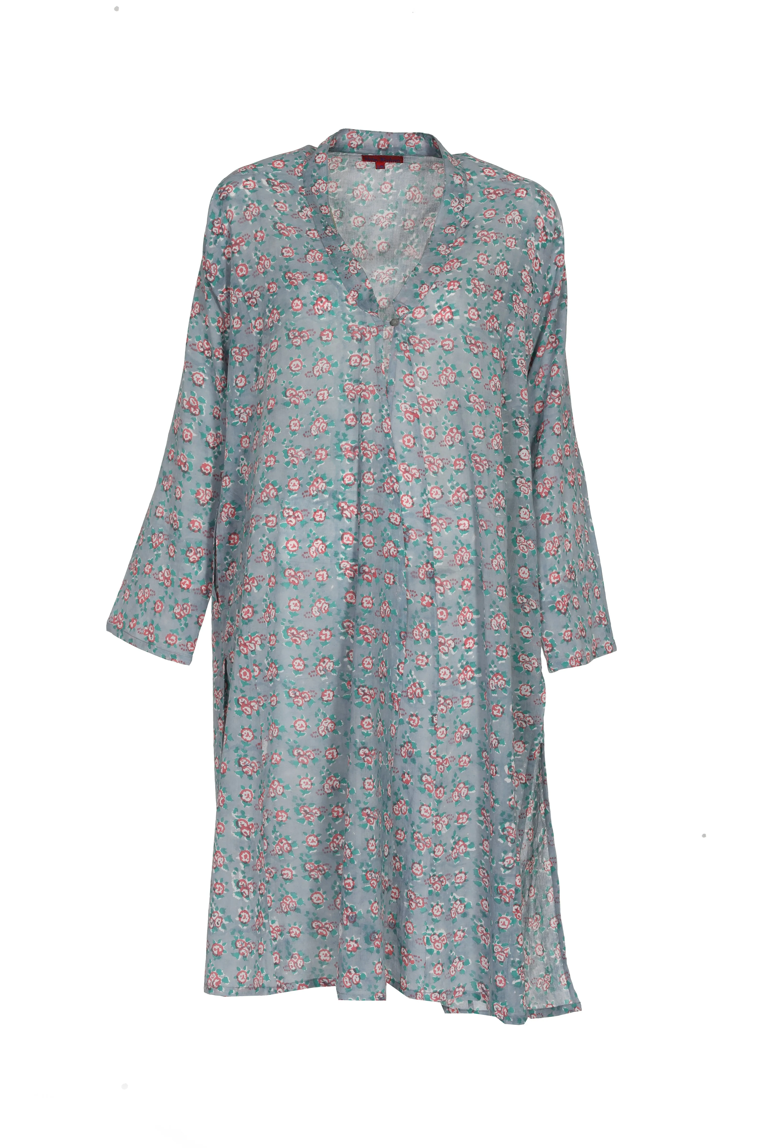 Nargis Jacket Hand Block Printed in Pure Cotton - Only Size 12 Left!