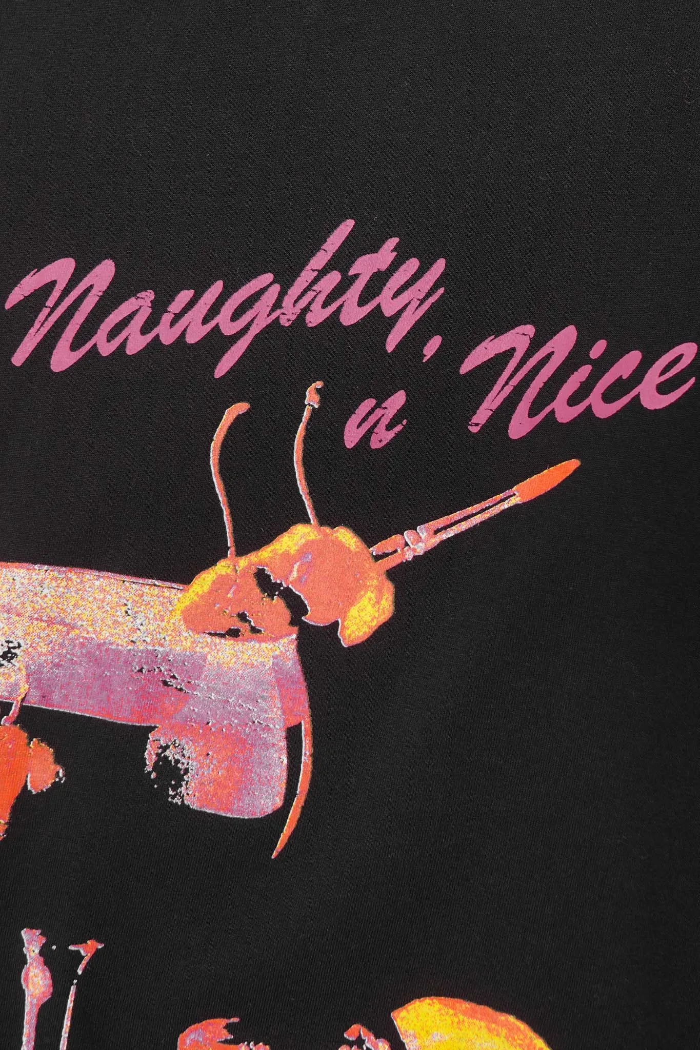 NAUGHTY N' NICE "COCKTAILS" TEE IN ANTHRACITE