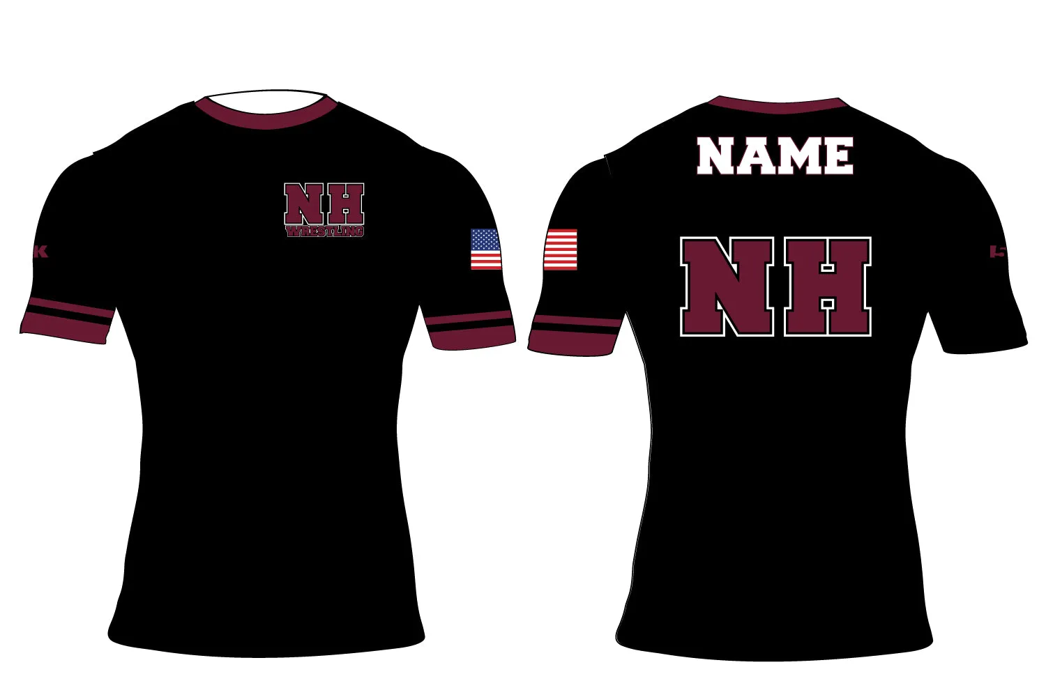 North Haven Wrestling Sublimated Compression Shirt
