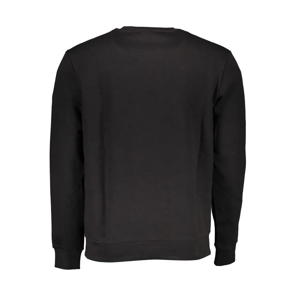North Sails Sleek Black Cotton Blend Crewneck Sweatshirt