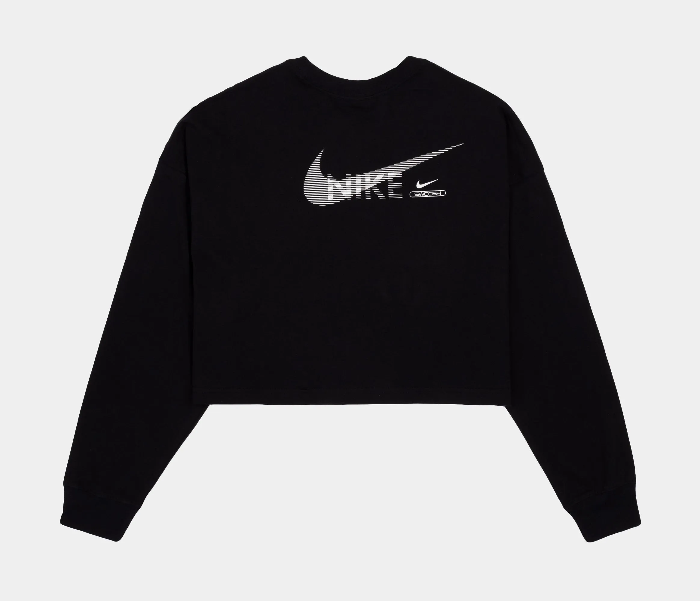 NSW Swoosh Womens Long Sleeve Shirt (Black)