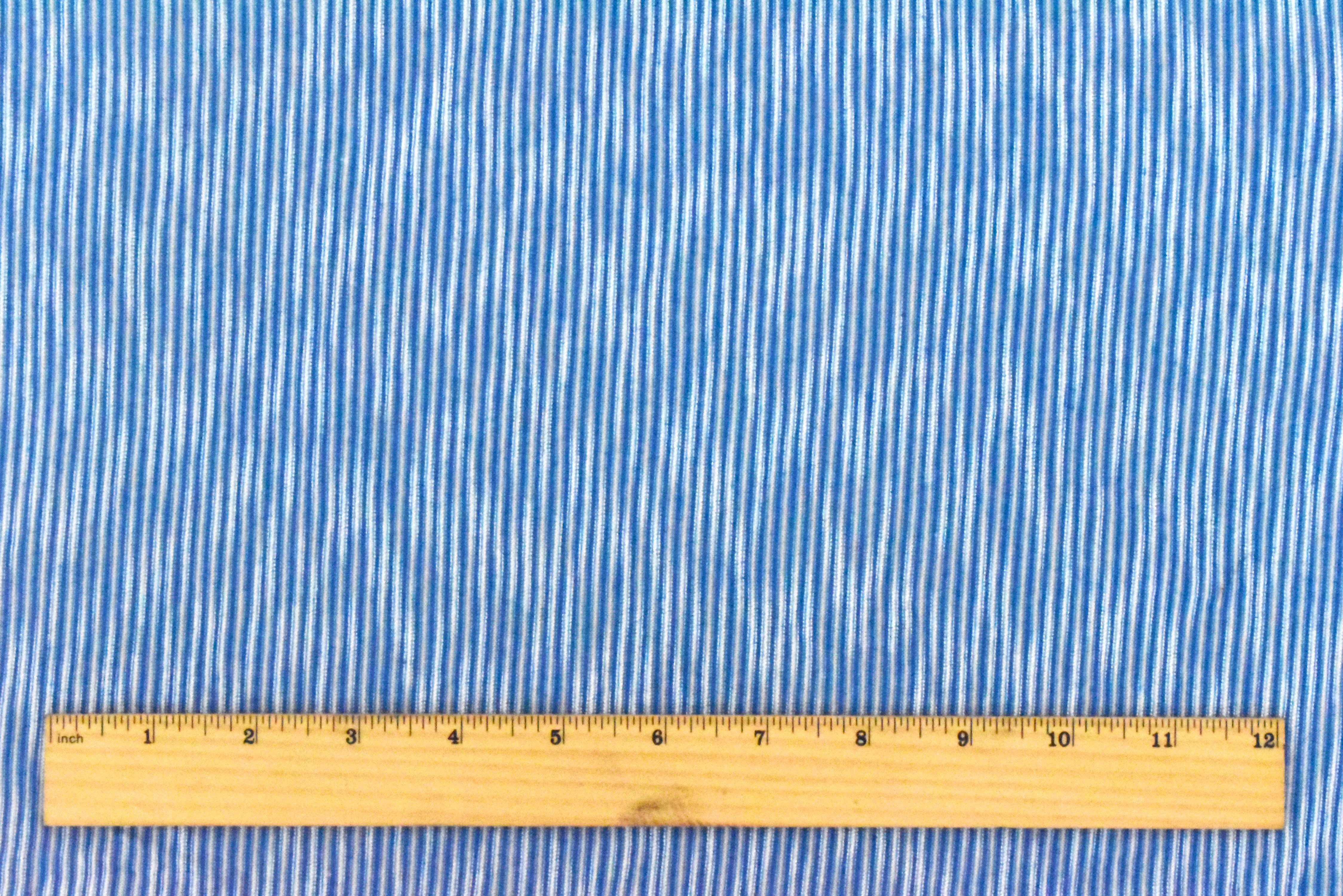 Ocean Blue-White Stripe Stretch Jersey Knit Fabric