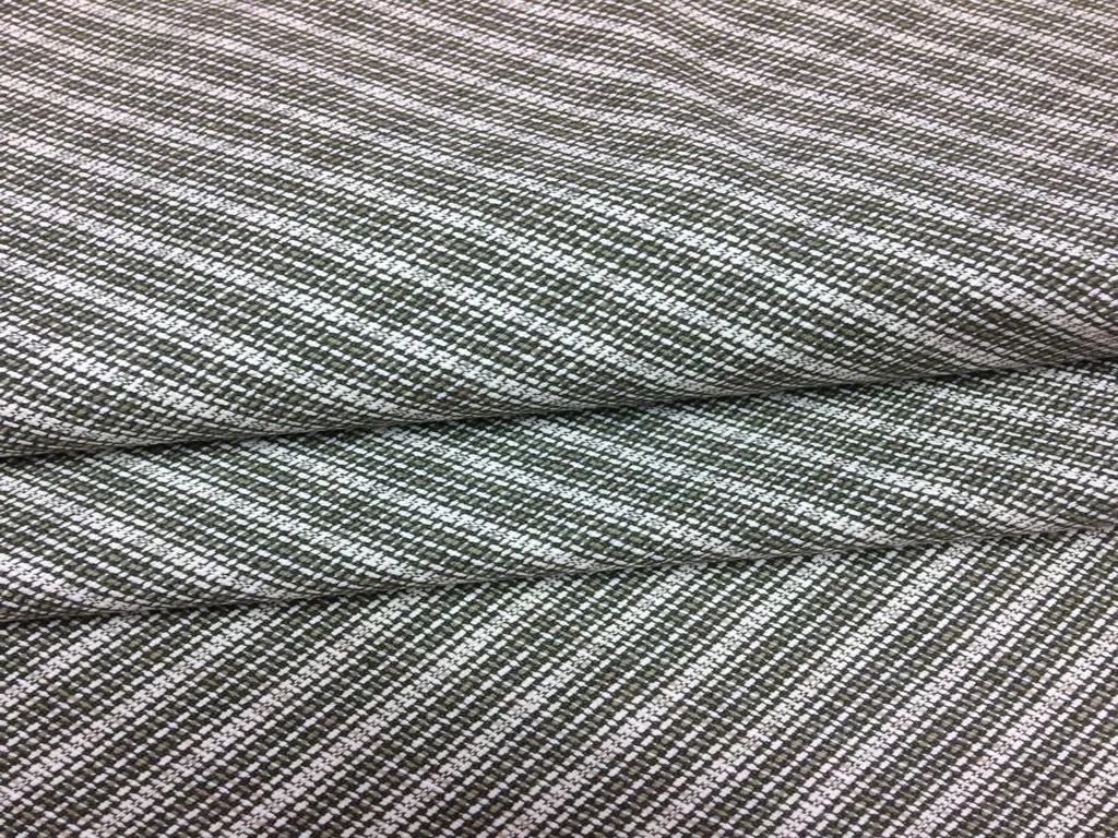 Olive Check Yarn Dyed Cotton Fabric