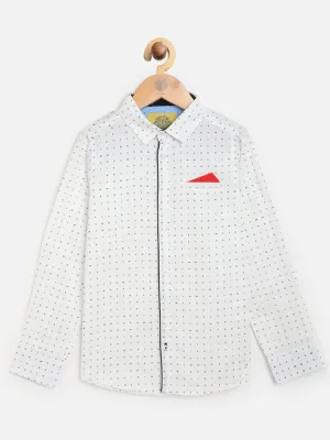 One Friday Off White Printed Shirt