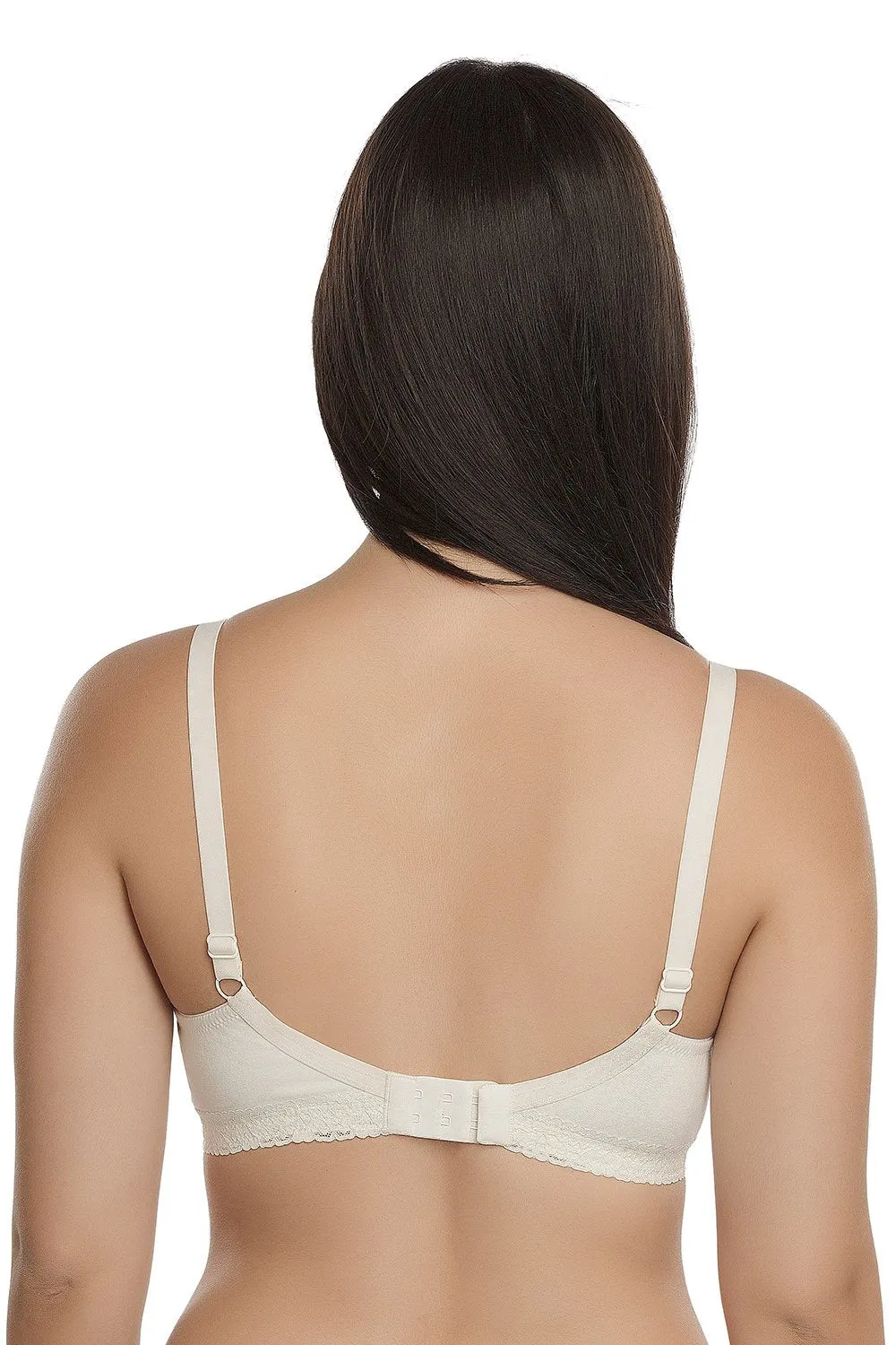 Organic Seamless Laced Bra (Pack of 3)-ISB054-Black_Black_M.White-