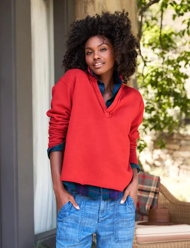 Patrick Popover Henley Triple Fleece