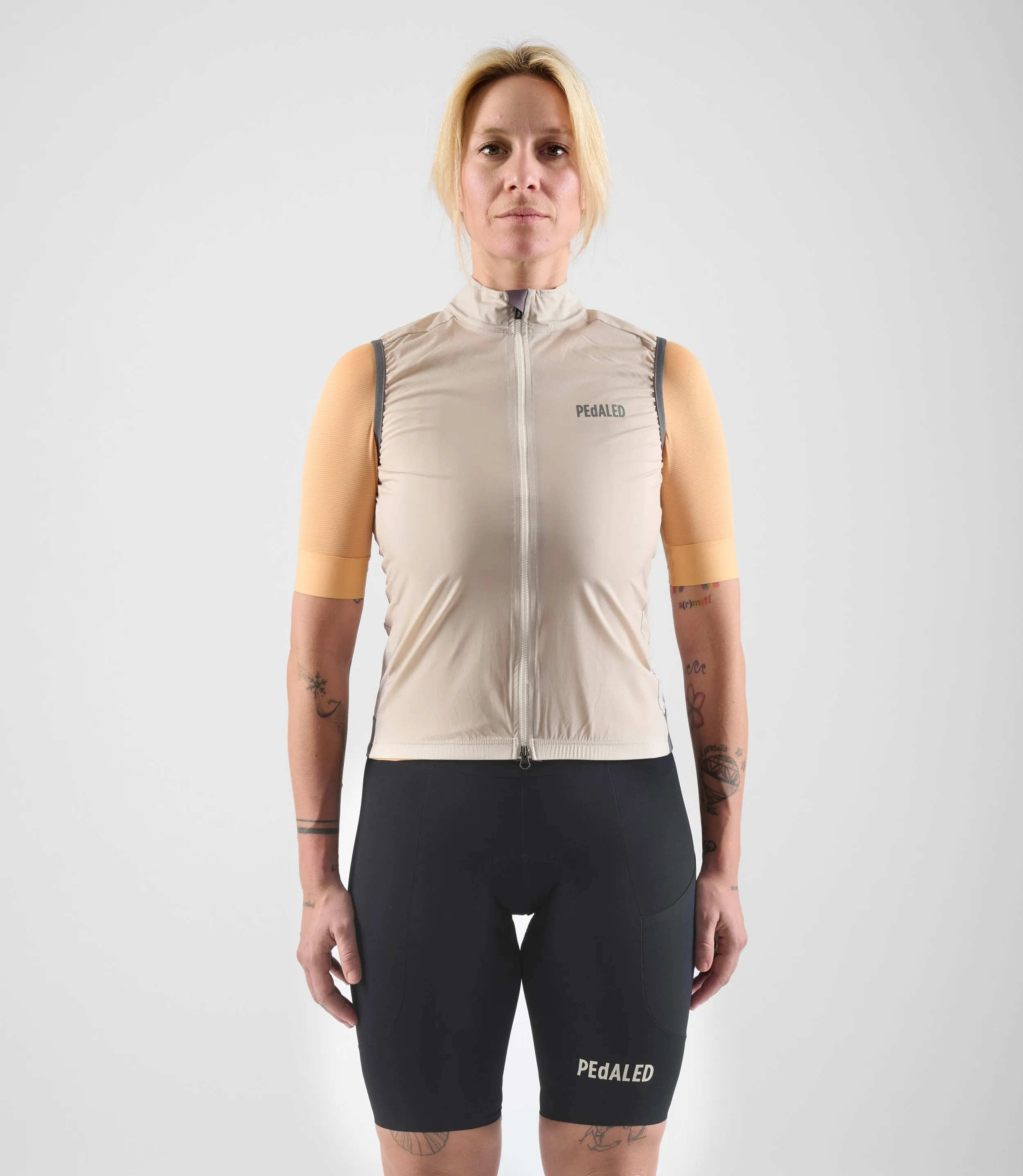 PEdALED Element Women's Airtastic Windproof Vest Beige