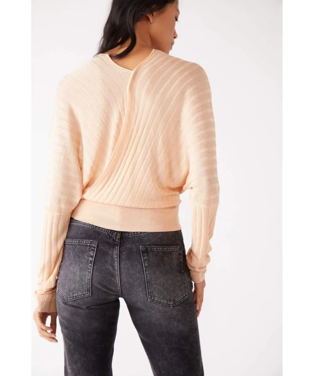 Pluto Wrap Sweater Rose Combo