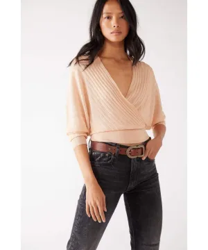 Pluto Wrap Sweater Rose Combo