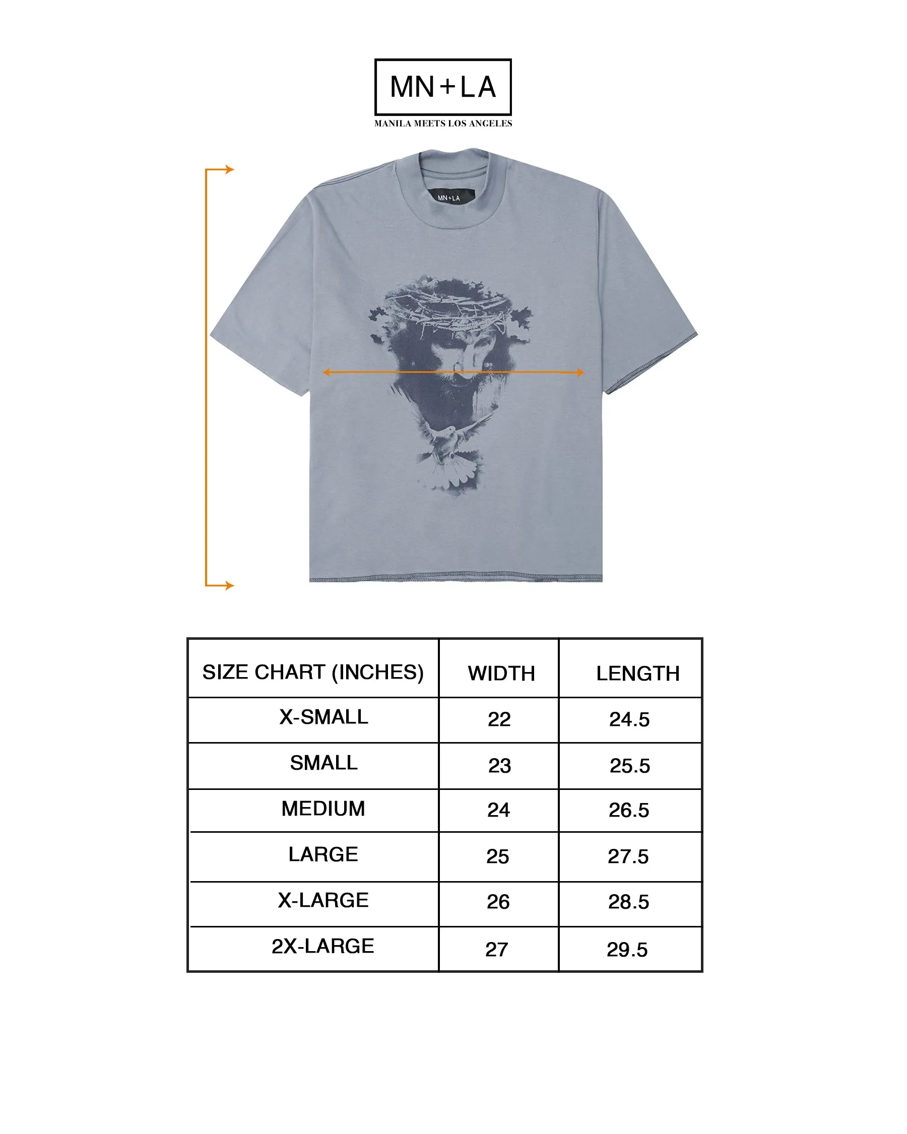 "CROWN OF THORNS" TEE IN WHITE