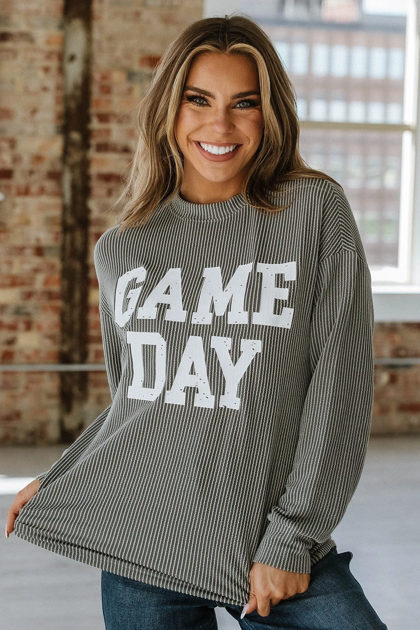 SALE - Krista GAME DAY Long Sleeve Top