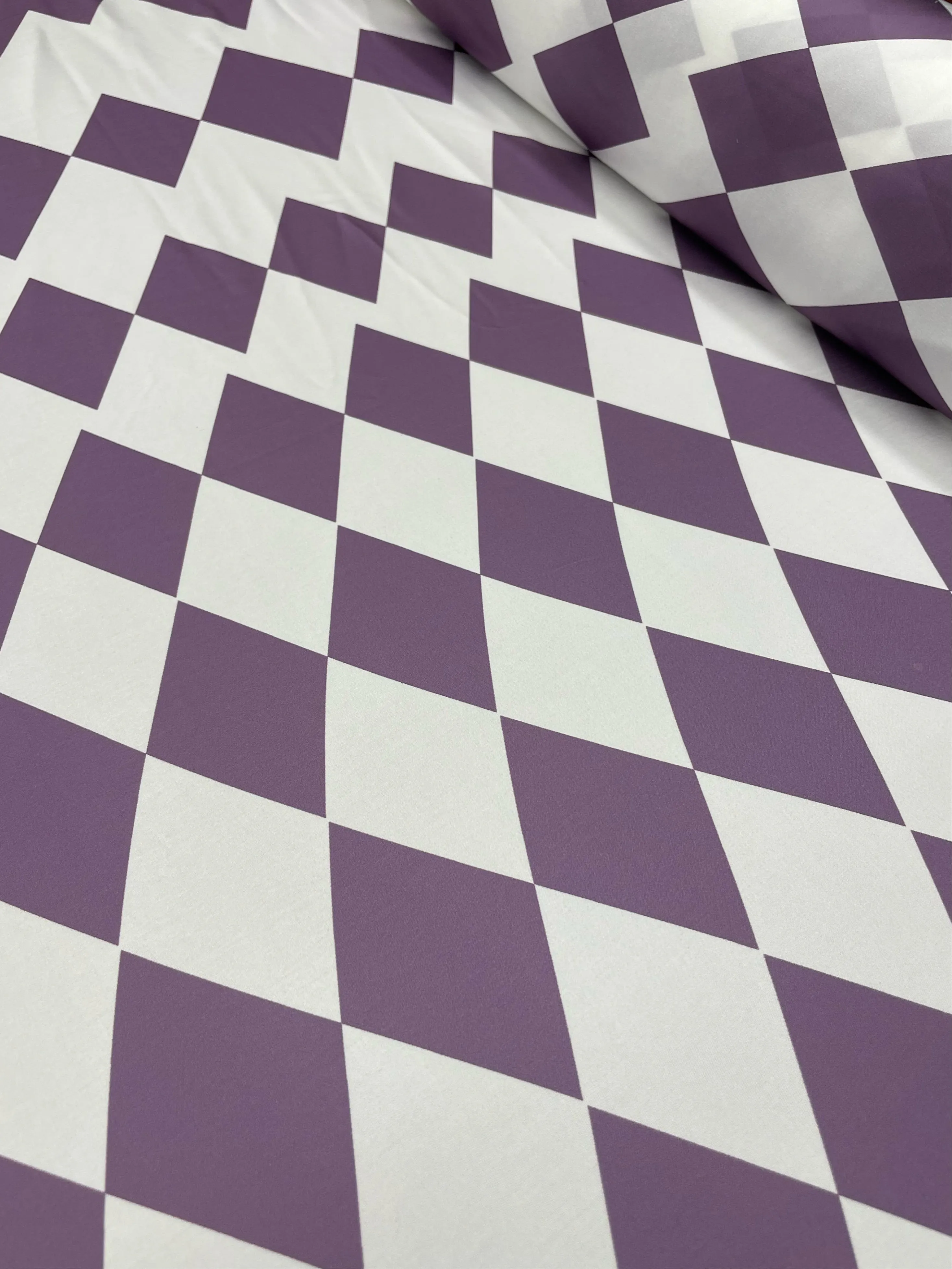 Satin Prints  - Amethyst Diamonds