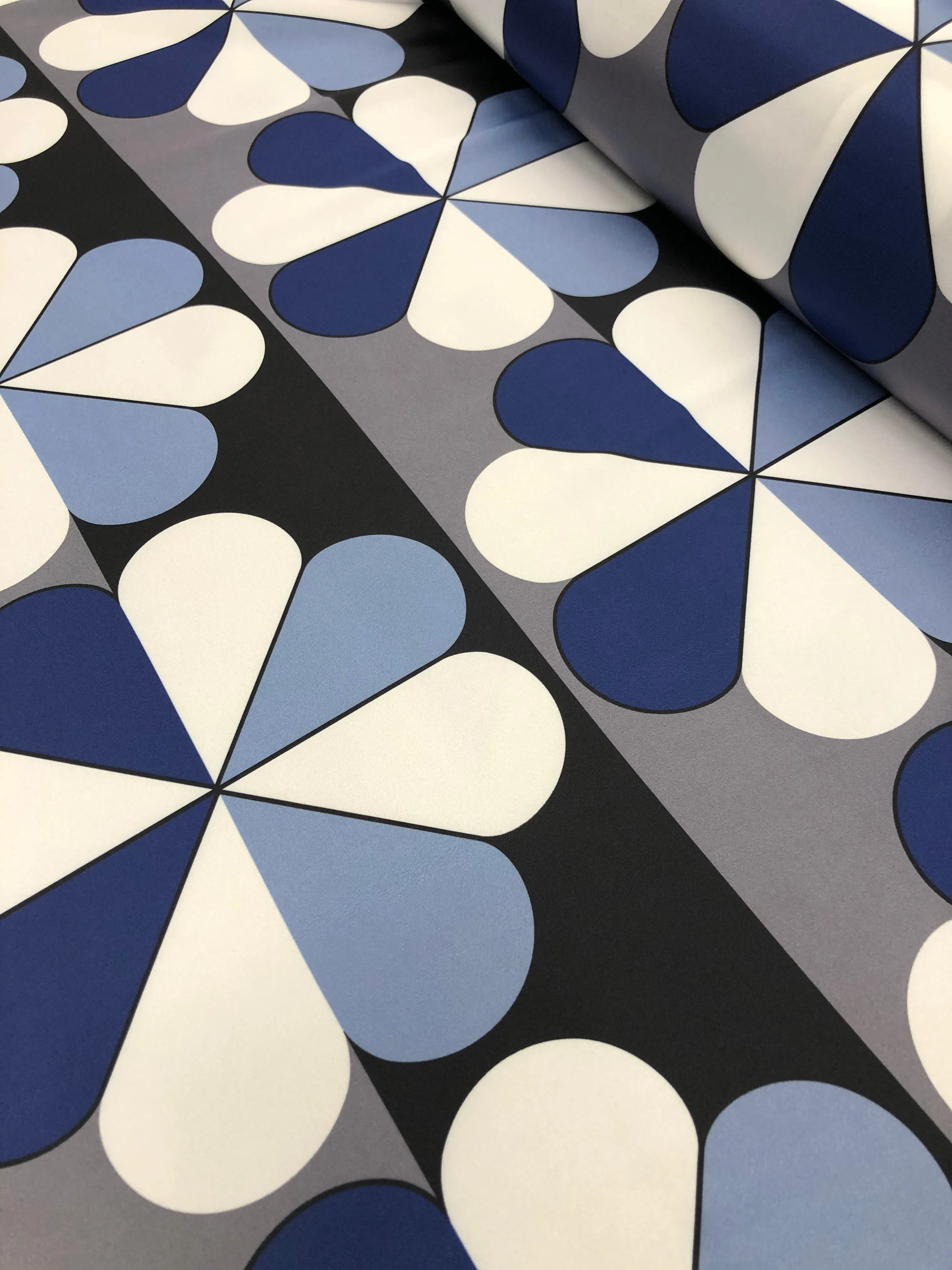 Satin Prints  - Clover Blue