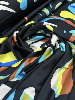 Satin Prints - Jungle Multi Blue