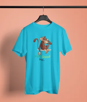 Semantic Graphic Cotton T-shirt - Feel Good