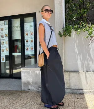 SKIRT - CRUSHED COTTON MAXI