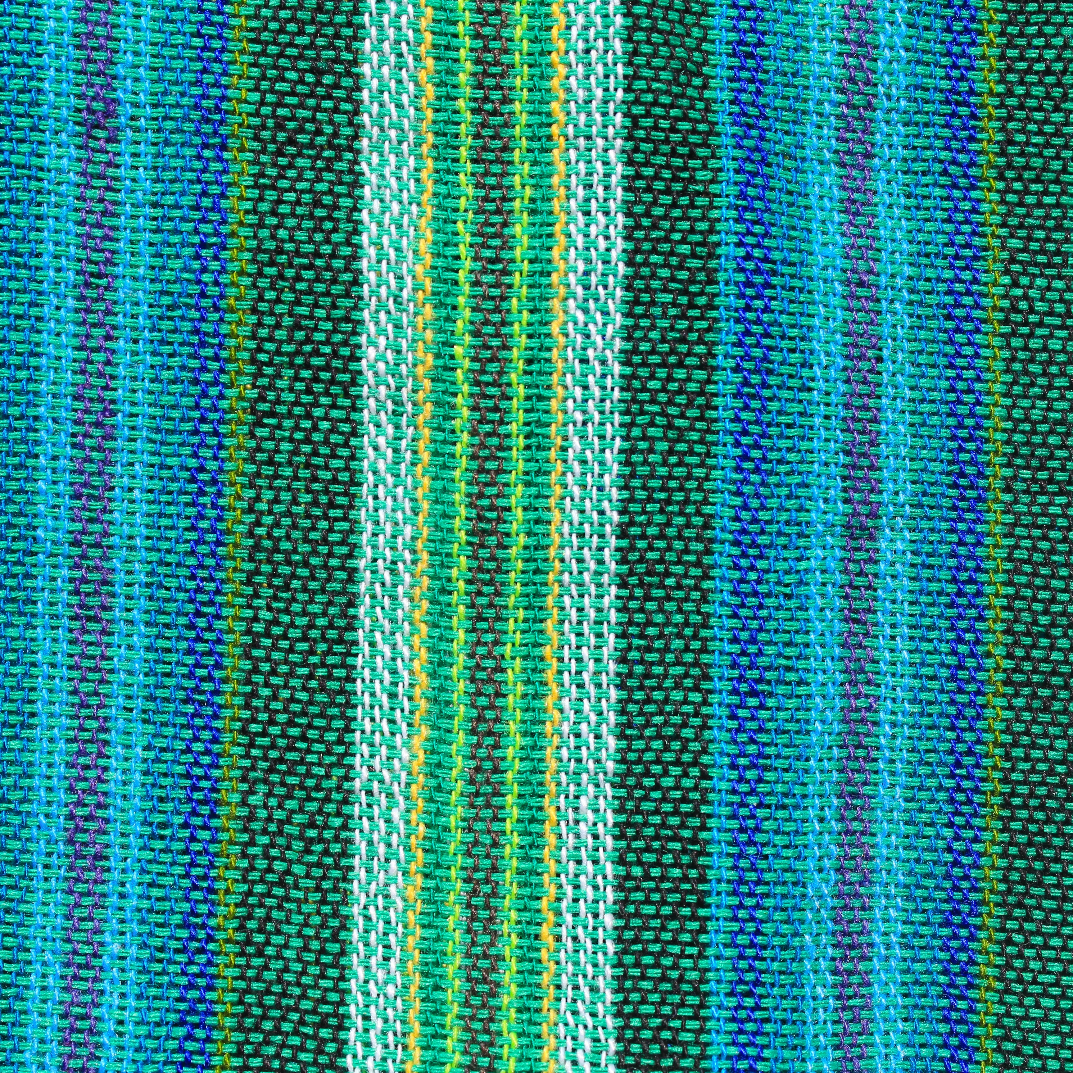 (Small) Green with Yellow and Blue and more Green stripes 0231