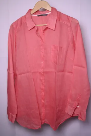 Smart Set XL Pink Button-Down Blouse