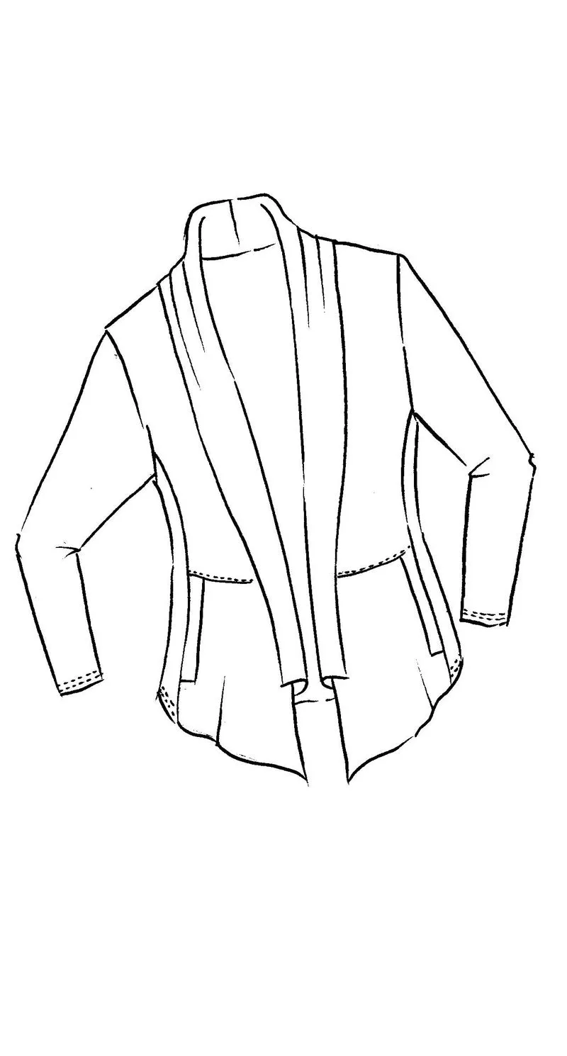 Soft Collar Cardigan - Micromodal