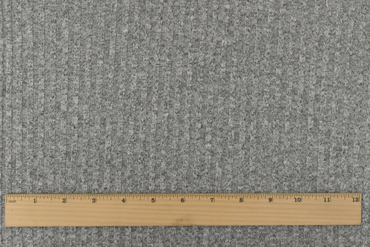Space Gray-Black-White Texture Stretch 4x4 Poly Rib Knit Fabric