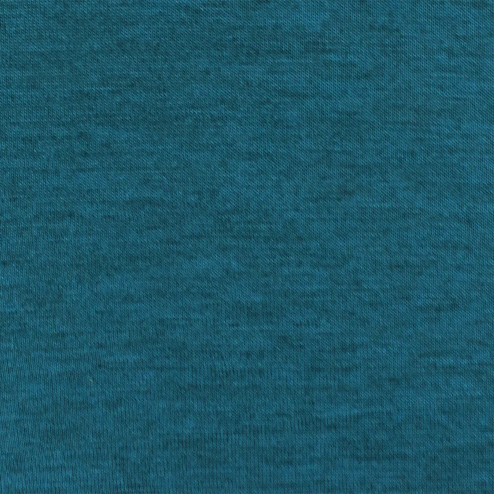 Steel Teal-Black Texture Stretch Rayon Jersey Knit Fabric