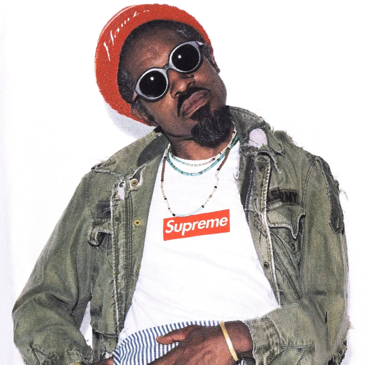 Supreme Andre 3000 Tee White