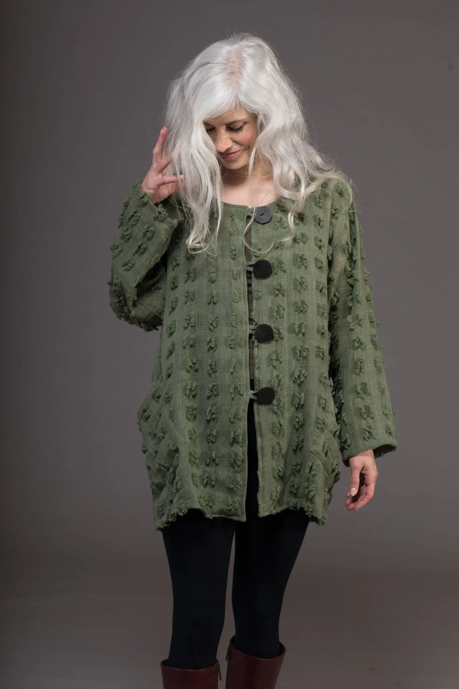 Tilak Jacket Tusser Merino Wool -Only Size 10-14 - Last Few Left!