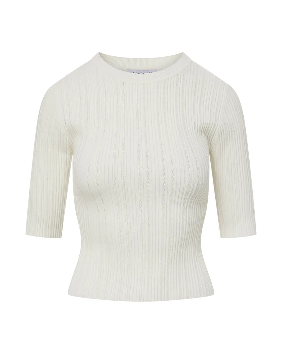 Vaari Rib-Knit Tee