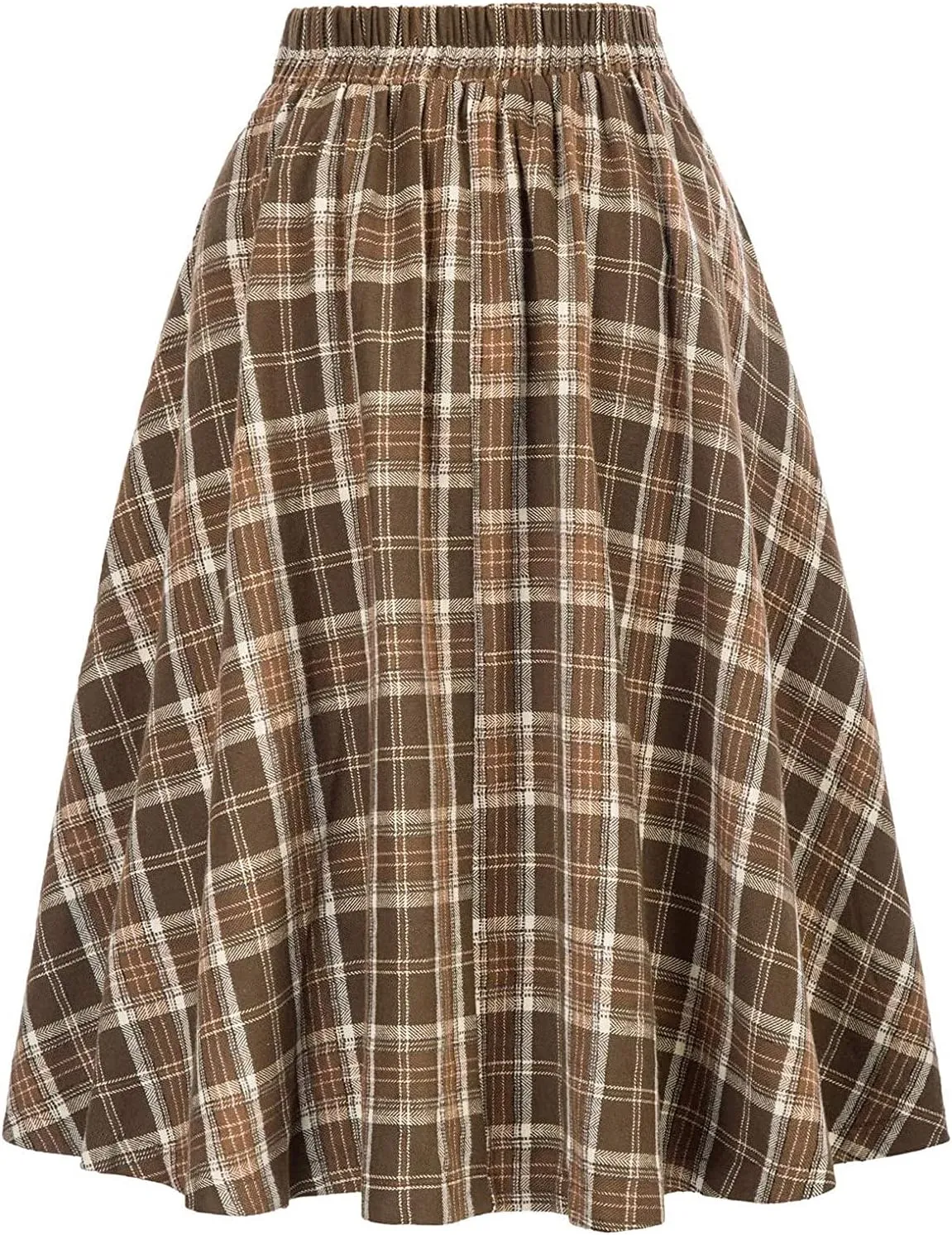 Womens Plaid Skirts Button Down Casual Flowy High Waist Lounge Skirt A Line Trendy Summer Trendy Skirt Clothes