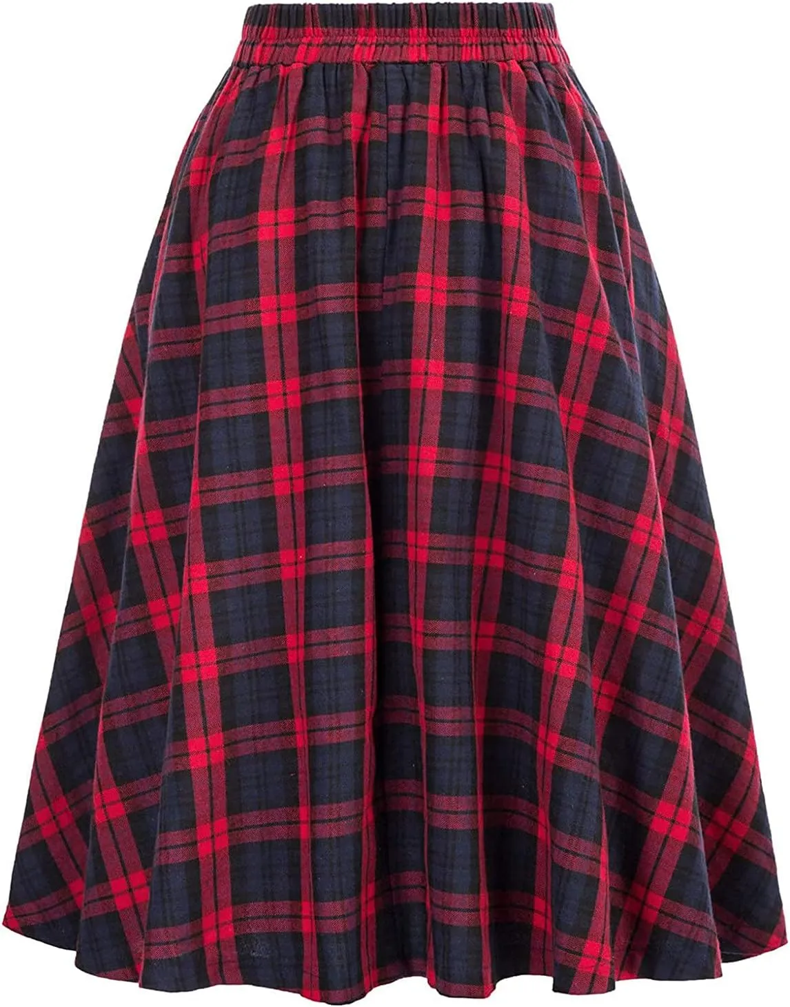 Womens Plaid Skirts Button Down Casual Flowy High Waist Lounge Skirt A Line Trendy Summer Trendy Skirt Clothes