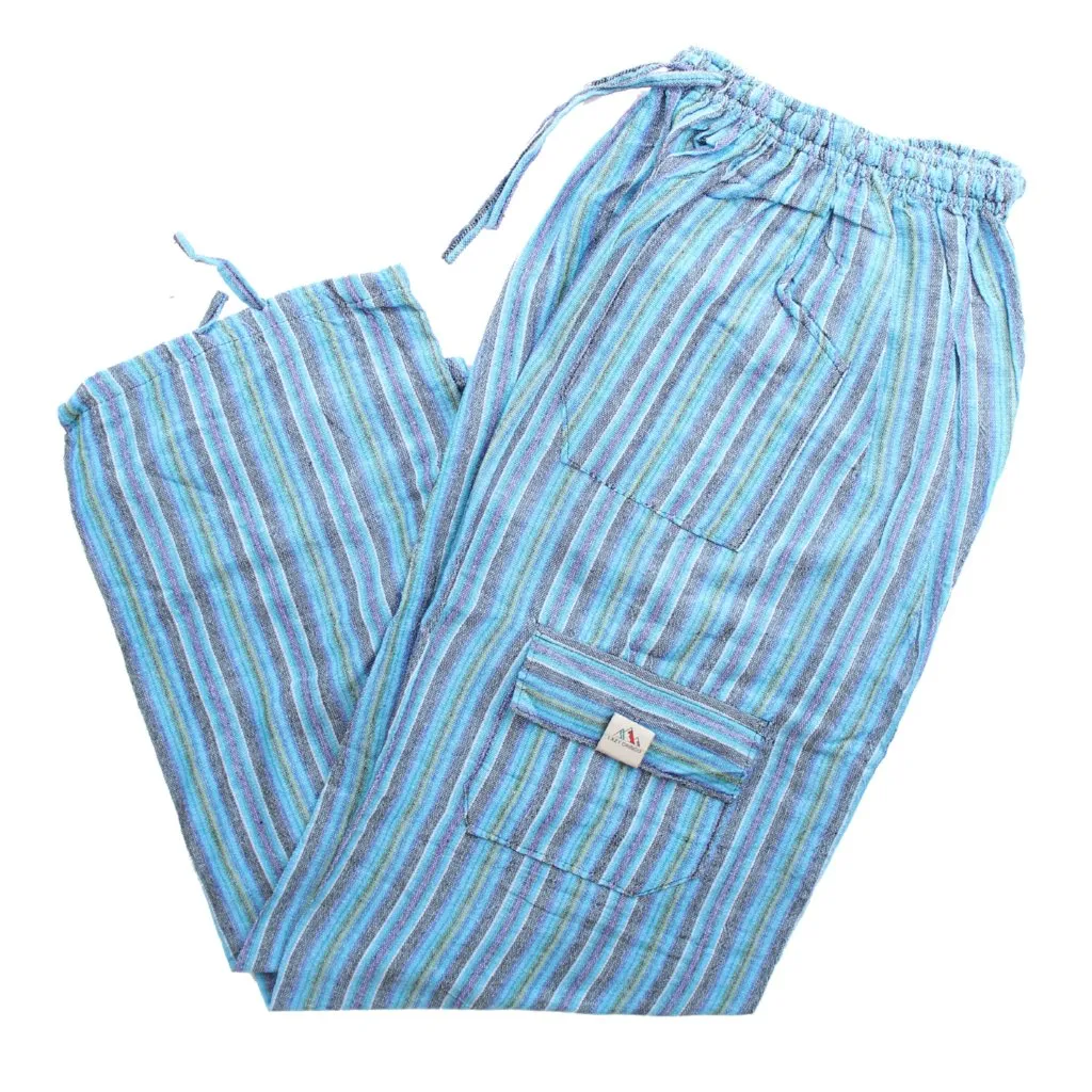(XL) Blueish Whiteish and Greenish Lounge Pants 0141
