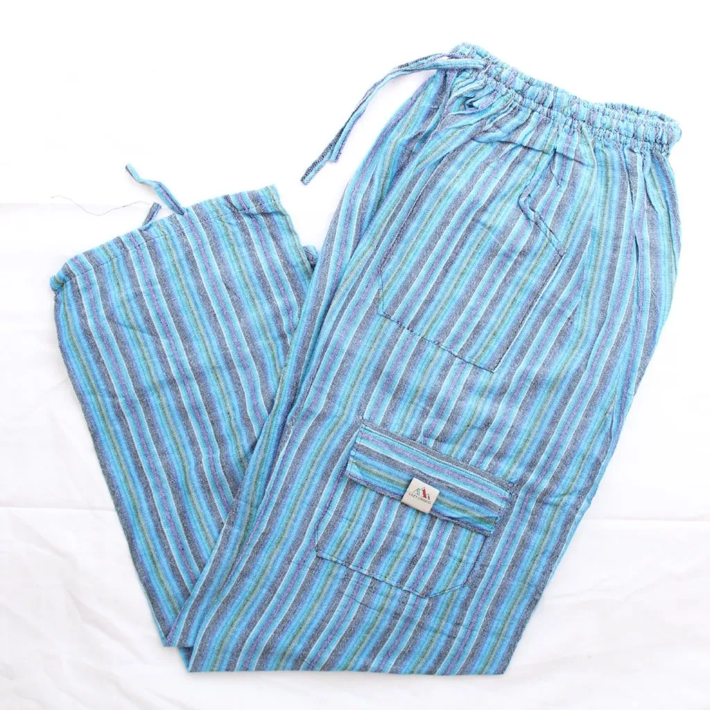 (XL) Blueish Whiteish and Greenish Lounge Pants 0141